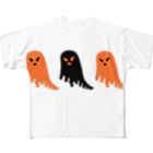 meMEmeのオバケちゃんズ〜ハロウィンバージョン〜 All-Over Print T-Shirt