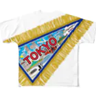 kimchinのTOKYO土産風のペナント All-Over Print T-Shirt
