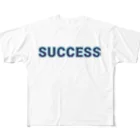 ロゴTシャツのひよこ堂のSUCCESS サクセス ロゴ Tシャツ フルグラフィックTシャツ