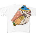 Drecome_Designの貝のない貝と貝のあるnot貝 All-Over Print T-Shirt