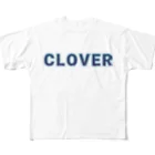 ロゴTシャツのひよこ堂のCLOVER クローバー ロゴ Tシャツ All-Over Print T-Shirt