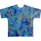 Margaret PaintingのYonagusuku Blue フルグラフィックTシャツ