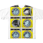 TOMOKUNIのコインランドリー Coin laundry【２×３】 All-Over Print T-Shirt