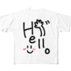 きゅーちゃんのグッズのHelloすまいる◟̑◞̑ フルグラフィックTシャツ