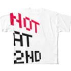 かすたむのNOT　AT　2ND　シンプル フルグラフィックTシャツ