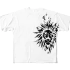 chicodeza by suzuriの燃えるライオン All-Over Print T-Shirt