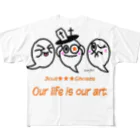 gunjho'sgalleryのハッピーハロウィン All-Over Print T-Shirt