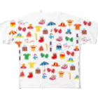 puikkoの北欧風イラスト　装身具 All-Over Print T-Shirt