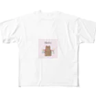 キクチミユキのもちもちショップのほっぺぷにぷにうさちゃん All-Over Print T-Shirt