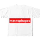 十織のお店のmacrophages フルグラフィックTシャツ