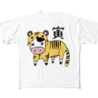 禮峰(raihou)のアトリエのうs…寅 フルグラフィックTシャツ