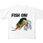 のんぼうLINEスタンプのバスアングラー御用達 All-Over Print T-Shirt