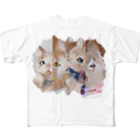 羊毛けだまkanaのいざないの蝶々シリーズ01 All-Over Print T-Shirt