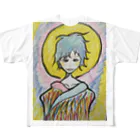 ベーグルの水色の子 All-Over Print T-Shirt