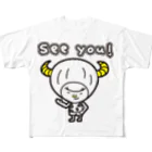 きくのらくがきのSee you　丑きく フルグラフィックTシャツ