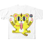 SEA's SHOPのザマァー！タイガーちゃん All-Over Print T-Shirt