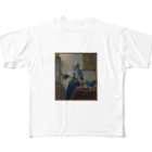 artgalleryの牛乳を注ぐ女 All-Over Print T-Shirt