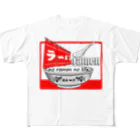 ＴＡＭＡ　Ｃａｒａｔ☆たまカラット☆のラーメンＴシャツ（魂の一杯：赤） フルグラフィックTシャツ