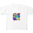 ユウユウオブジサンのハスダクリーチャー002 All-Over Print T-Shirt