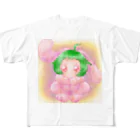 おみその部屋のうさ耳少女 フルグラフィックTシャツ