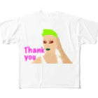 RainbowTokyoのThank you  All-Over Print T-Shirt