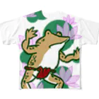 庭先露店屋の褌蛙 フルグラフィックTシャツ