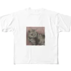 ポップヌードルのあずき猫 フルグラフィックTシャツ