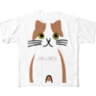 aiueoneko358の茶ハチワレちゃん All-Over Print T-Shirt