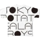 東京ポテトサラダボーイズ公式ショップの東京ポテトサラダボーイズ公式ネオクラシックロゴ フルグラフィックTシャツ