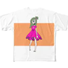 モノトーン星物販ブースの単眼Girl All-Over Print T-Shirt