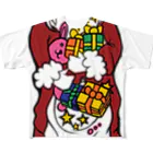 犬田猫三郎のサンタ変身シャツ All-Over Print T-Shirt