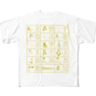 交流雑貨 COMETI（コメチ）の介護で使うベトナム語（ゴールド） フルグラフィックTシャツ