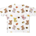 NORIMA'S SHOP のおしゃれなテディベアとクッキーのパターン All-Over Print T-Shirt