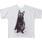 なかたです。の猫のまるちゃん All-Over Print T-Shirt