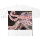 タコナクションのタコ 油絵 All-Over Print T-Shirt