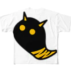 ヨープキャンが気になったのおばけの黒鬼 フルグラフィックTシャツ