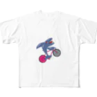 自転車好きの絵描さんの自転車好きのシャチ All-Over Print T-Shirt