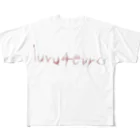 ꒪꒢𝔏𝔦𝔩𝔶𝔬𝔫𝔢𝔵꒦꒷のluv u 4evr フルグラフィックTシャツ