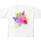 tillatataのチランジアの花束 フルグラフィックTシャツ