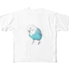 森図鑑の[森図鑑]セキセイインコ オパーリン フルグラフィックTシャツ