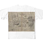 メディア木龍・谷崎潤一郎研究のつぶやきグッズのお店の夢応の鯉魚L All-Over Print T-Shirt