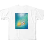 rinatkのlemon＆flower All-Over Print T-Shirt