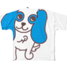 パンキーくんのパンキーくん（ブルー） フルグラフィックTシャツ