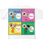 ROVAのThe eyelippers ! NO1~4 All-Over Print T-Shirt