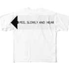 Posagodardy  ポサゴダルディのPEEL SLOWLY AND HEAR All-Over Print T-Shirt