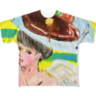 仏壇スイーツまさみのステーキガール All-Over Print T-Shirt