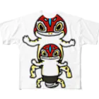 MASKEDとかげのMASKEDゲッコー威嚇のすがた All-Over Print T-Shirt