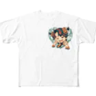 パライゾマートの楽　喜怒哀楽 All-Over Print T-Shirt