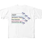 なお＾＾＠陸曹クンと仲間たちのブルーインパルス カラースモークデザイン All-Over Print T-Shirt