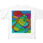 junsen　純仙　じゅんせんのJUNSEN（純仙）立体の丘A All-Over Print T-Shirt